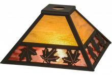 Meyda Blue 155314 - 13&#34;Sq Maple Leaf Shade