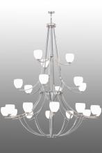 Meyda Blue 156064 - 84&#34;W Everett 21 LT Three Tier Chandelier