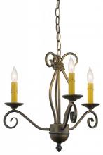 Meyda Blue 156774 - 18&#34; Wide Sienna 3 Light Chandelier
