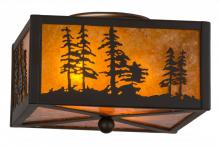 Meyda Blue 157088 - 10&#34;Sq Tall Pines Flushmount