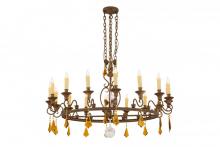 Meyda Blue 157192 - 48&#34; Wide Peak 16 Light Chandelier