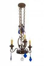 Meyda Blue 157205 - 20&#34;W Peak 3 LT Chandelier