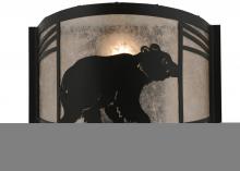 Meyda Blue 157295 - 12&#34;W Happy Bear on the Loose Right Wall Sconce