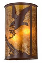 Meyda Blue 157841 - 13&#34;W Strike of the Eagle Wall Sconce