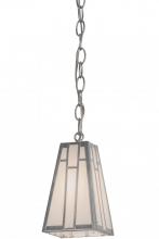 Meyda Blue 157995 - 5&#34;Sq Double Bar Mission Mini Pendant