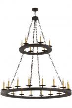 Meyda Blue 158584 - 61&#34; Wide Loxley 24 Light Two Tier Chandelier