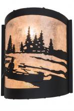 Meyda Blue 159122 - 10&#34;W Canoe At Lake Wall Sconce