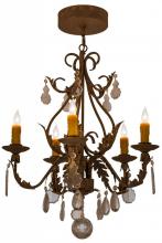 Meyda Blue 159601 - 24&#34;W French Elegance 5 LT Chandelier