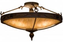 Meyda Blue 159823 - 28&#34;W Arabesque Semi-Flushmount