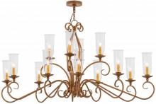 Meyda Blue 160782 - 60&#34;L Wallis 14 LT Oblong Chandelier