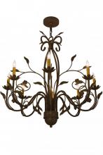 Meyda Blue 162407 - 36&#34; Wide Bordeaux 8 Light Chandelier