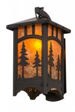 Meyda Blue 162571 - 8&#34;W Tall Pines Curved Arm Hanging Wall Sconce
