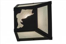 Meyda Blue 162706 - 10&#34;W Leaping Bass Wall Sconce