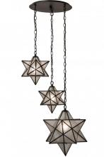 Meyda Blue 162799 - 26&#34; Wide Moravian Star 3 LT Cascading Pendant