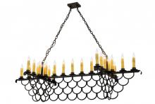 Meyda Blue 162857 - 71&#34;L Picadilly 23 LT Oblong Chandelier