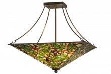 Meyda Blue 163023 - 26&#34; Square Acorn & Oak Leaf Flushmount