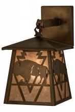 Meyda Blue 163245 - 7&#34;W Lone Buffalo Wall Sconce