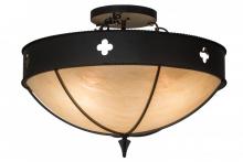 Meyda Blue 164003 - 24&#34; Wide Sabrina Semi-Flushmount