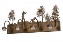 Meyda Blue 165086 - 29&#34;W Quail Hunter W/Dog 4 LT Vanity Hardware