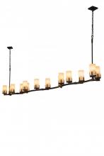 Meyda Blue 167465 - 118&#34; Long Cero 14 Light Oblong Chandelier