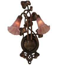 Meyda Blue 16787 - 11&#34;W Lavender Pond Lily 2 Lt Wall Sconce