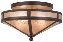 Meyda Blue 169160 - 16&#34;W Craftsman Prime Flushmount
