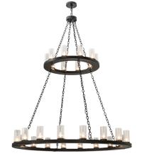 Meyda Blue 169536 - 60&#34;W Loxley 28 LT Two Tier Chandelier