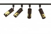 Meyda Blue 169789 - 96&#34;L Moose & Black Bear 4 LT Track Lighting