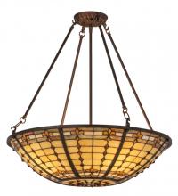 Meyda Blue 170547 - 24&#34;W Fleur-de-Lite Semi-Flushmount