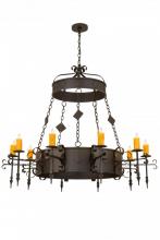 Meyda Blue 171606 - 54&#34;W Diamante 10 LT Chandelier