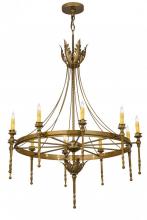 Meyda Blue 172362 - 36&#34;W Amaury 10 LT Chandelier