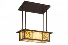 Meyda Blue 172594 - 24&#34;L Foliage Oblong Pendant