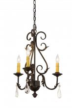 Meyda Blue 173174 - 18&#34; Wide French Elegance 3 Light Chandelier