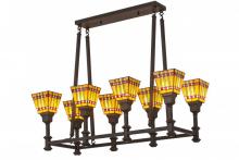 Meyda Blue 173351 - 38&#34; Long Prairie Corn 8 Light Oblong Chandelier