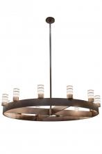 Meyda Blue 173951 - 94&#34;W Molle Cilindro 12 LT Chandelier