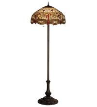 Meyda Blue 17473 - 63&#34;H Tiffany Hanginghead Dragonfly Floor Lamp