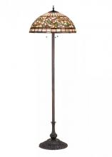 Meyda Blue 17534 - 63&#34;H Tiffany Turning Leaf Floor Lamp