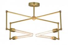Meyda Blue 175682 - 32&#34; Wide Pronograde Semi-Flushmount