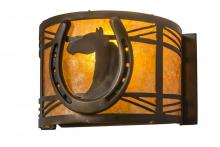 Meyda Blue 176944 - 8&#34;W Horseshoe Wall Sconce