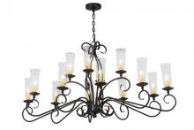 Meyda Blue 177354 - 60&#34;L Wallis 14 LT Oblong Chandelier