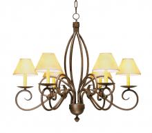 Meyda Blue 177949 - 28&#34; Wide Squire 6 Light Chandelier