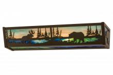 Meyda Blue 178257 - 24&#34;W Moose & Black Bear Vanity Light