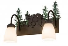 Meyda Blue 178438 - 16&#34; Wide Lone Bear 2 Light Vanity