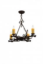 Meyda Blue 179037 - 28&#34;L Elianna 4 LT Chandelier