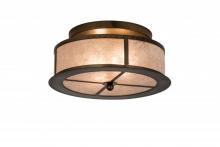 Meyda Blue 179887 - 16&#34;W Smythe Craftsman Flushmount