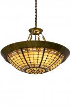 Meyda Blue 180290 - 28&#34;W Fleur-de-Lite Inverted Pendant
