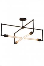 Meyda Blue 180896 - 32&#34; Wide Pronograde Semi-Flushmount