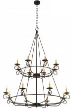 Meyda Blue 181462 - 54&#34; Wide Estrella 16 Light Two Tier Chandelier