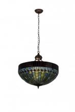 Meyda Blue 181495 - 22&#34;W Tiffany Candice Inverted Pendant