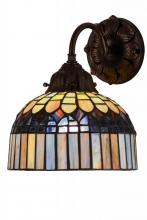 Meyda Blue 181722 - 8&#34; Wide Tiffany Candice Wall Sconce